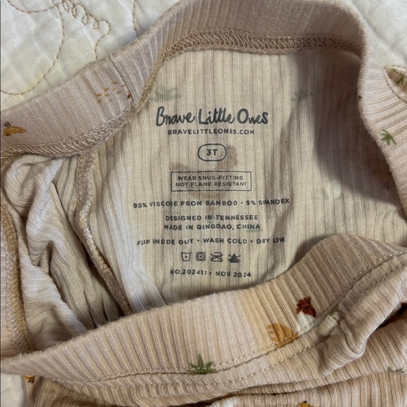 Brave Littles Ones Chicken Print Bamboo PJ Set - Picture 7 of 7